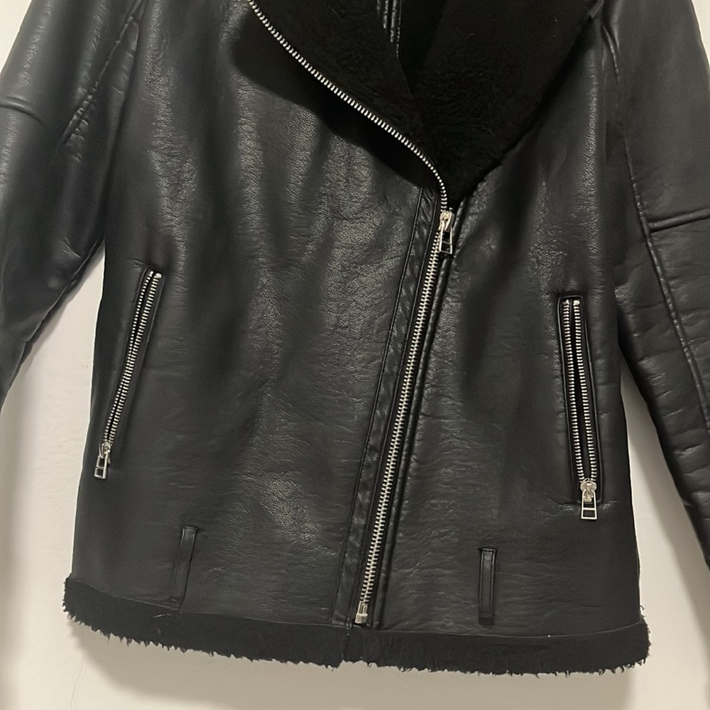 Forever 21 faux leather moto jacket π«π« - Picture 3 of 16